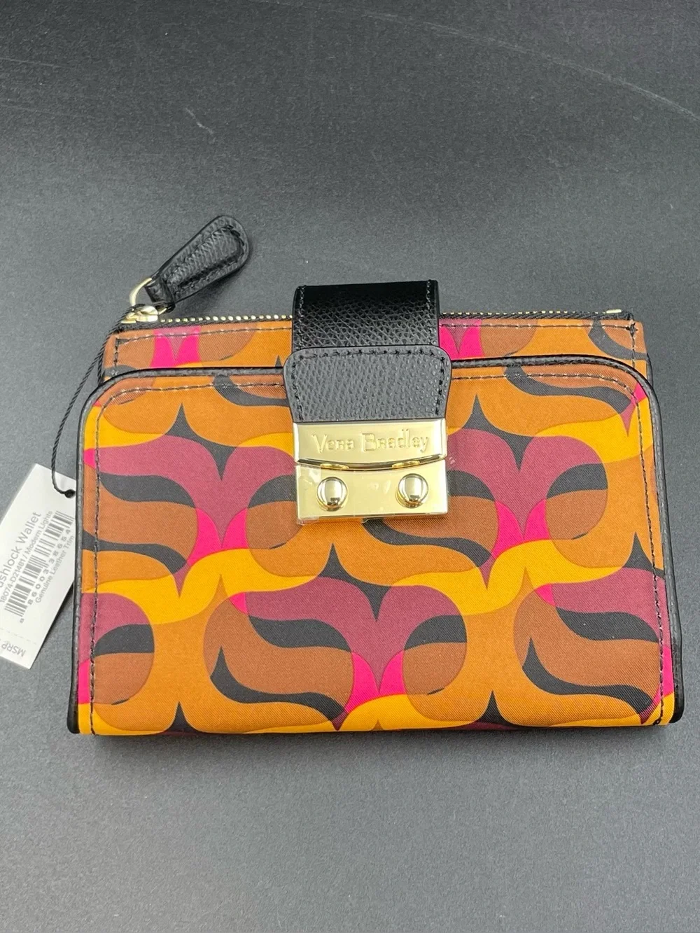 Vera Bradley Modern Lights Push Lock Wallet NWT - Picture 1 of 10